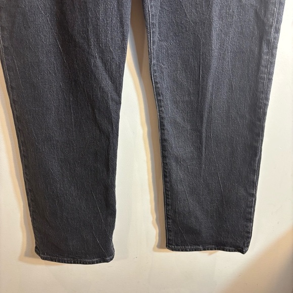 LEVI’S Sz 32 Ribcage Ankle Straight Washout Black Button Fly Jeans NEW WITH TAG - Picture 5 of 16